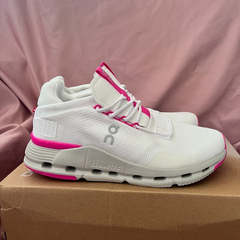 💖On Cloud Cloudnova "Barbie" Women Pink Shoes White